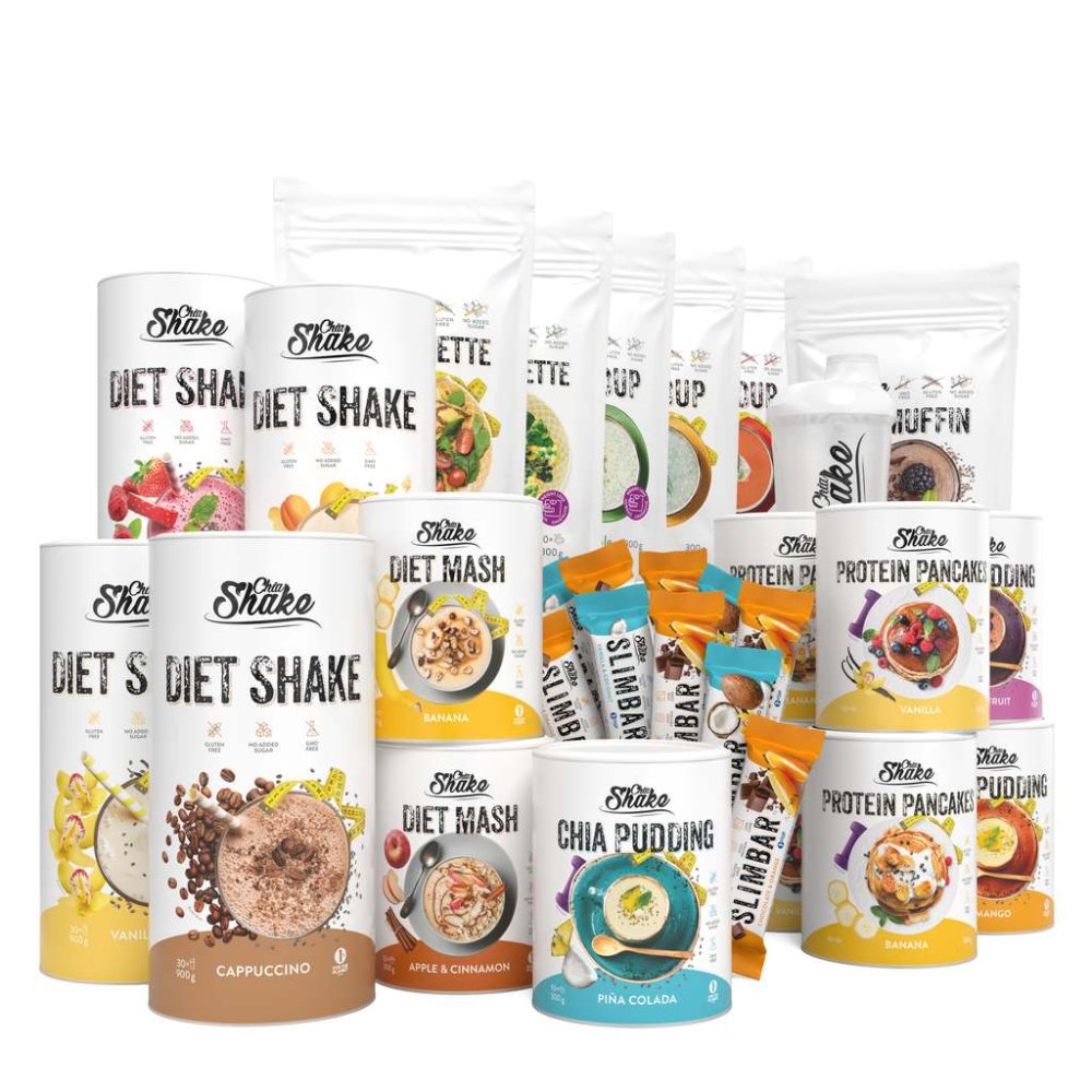 Chia Shake Low Carb diéta na 8 týždňov (280 jedál)