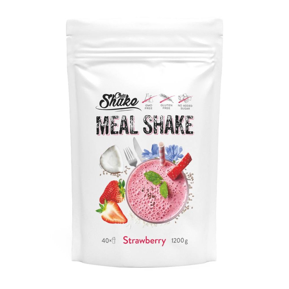 Chia Shake Velký Meal Shake - jahoda (40 jídel)
