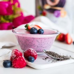 Chia puding – erdei gyümölcs (10 adag)