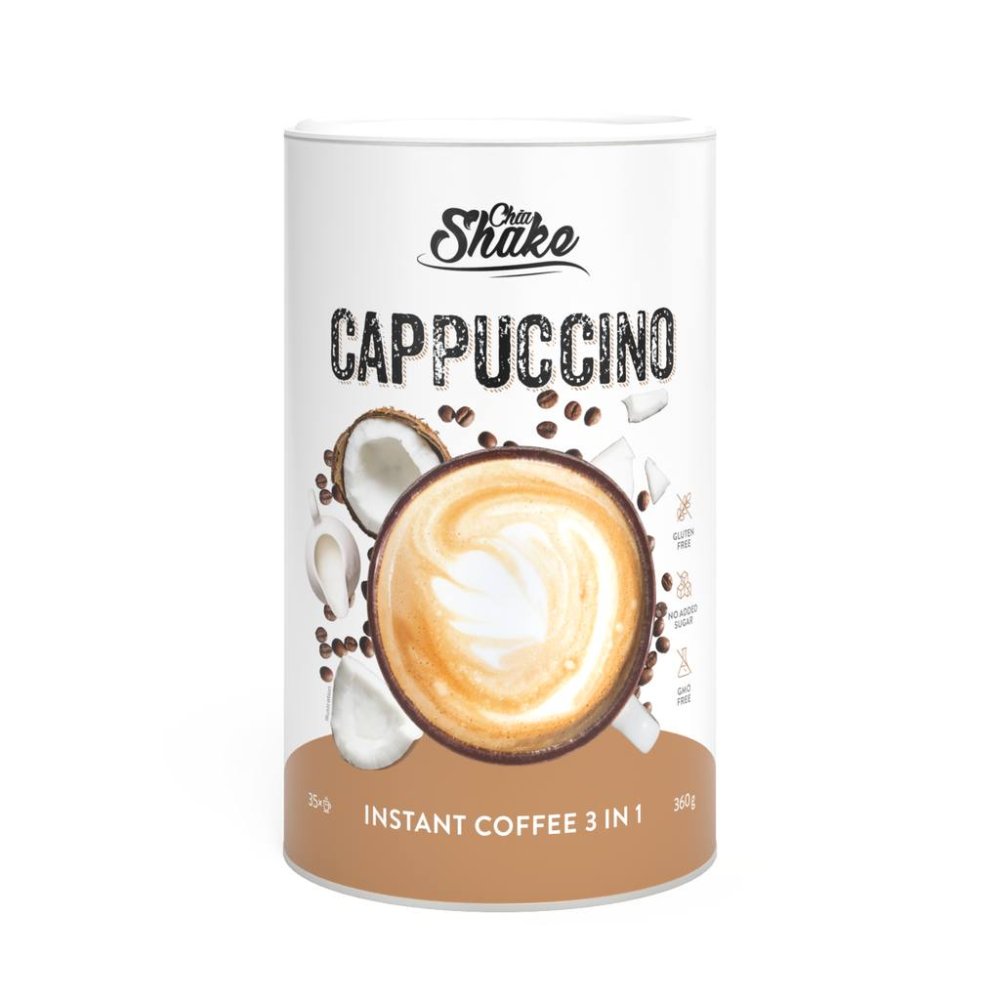 Chia Shake Instantní Cappuccino 3v1 (30 porcí)