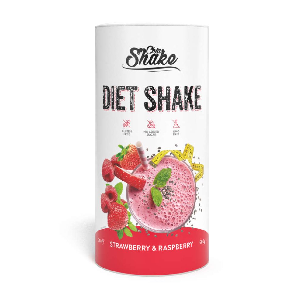 Chia Shake Velký dietní koktejl - jahoda a malina (30 jídel)